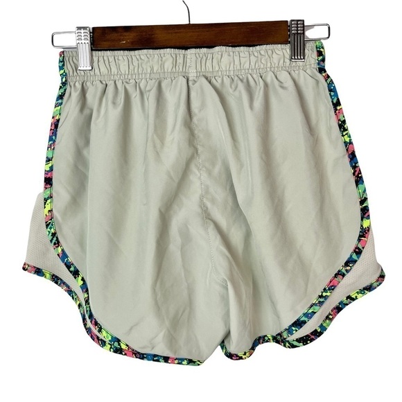 Nike Dri-Fit Gray Tan Colorful Trim Athletic Running Shorts S - Picture 3 of 3